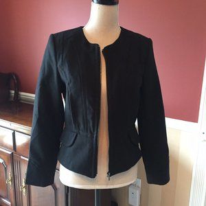 NWT Express Black Jacket w/Leopard & Red Lining SP